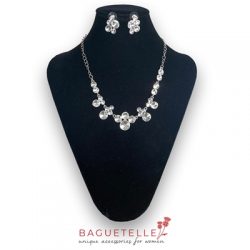 Diamante Necklace and Earrings Set