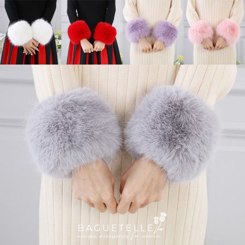 Faux Fur Cuffs - Baguetelle