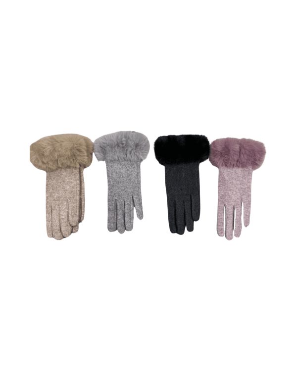 Winter Women's New Season Gloves Available in Grey, Black, Beige and Pink