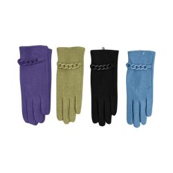 Fashionable New Season Women's Gloves Available in Purple, Green, Black and Blue