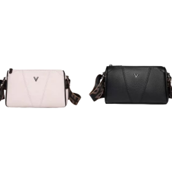 Genuine Soft Leather Crossbody V Bag