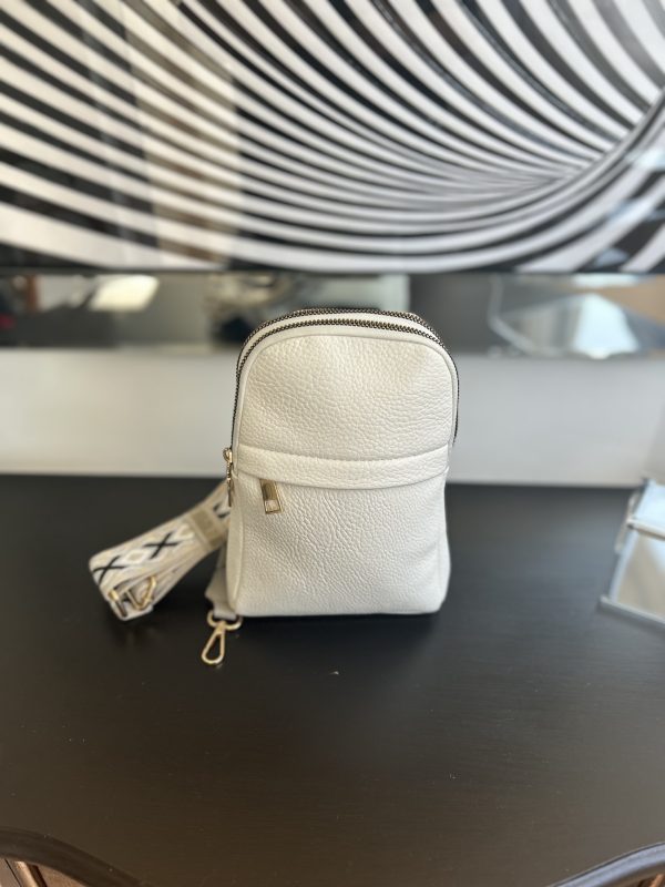 Sling bag with wide decorative adjustable strap - Image 3