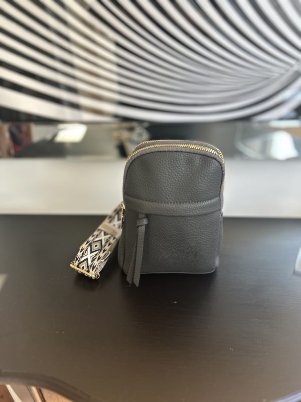 Sling bag with wide decorative adjustable strap - Image 4