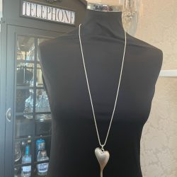Silver Heart Pendant Necklace
