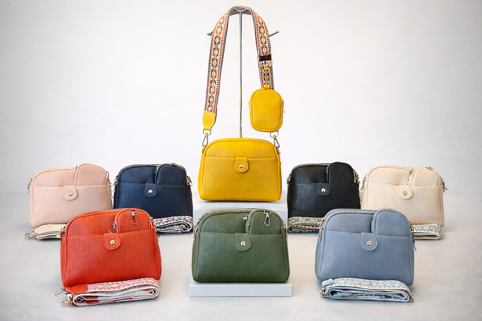 Guessy Leopard Print Bucket  Handbag