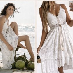 Boho Lace Beach Dress Cover-Up