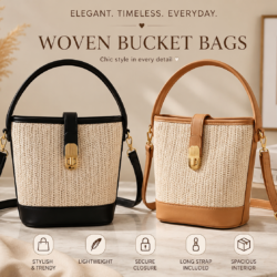 Woven Bucket Bag