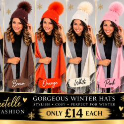 Faux-Fur Pom-Pom Single  Knit Hat